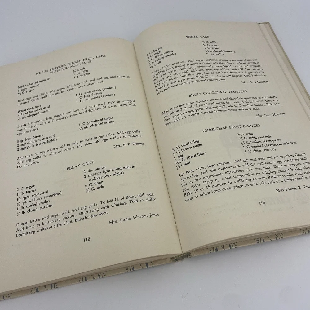 Harris County Heritage Society Cook Book Vol. 1 1964  Houston Texas Recipes